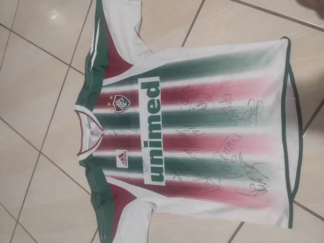 2° Uniforme Fluminense 2005 Autografado