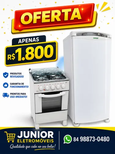 Geladeira com fogão 