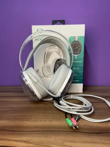 fone de ouvido Headset Gamer com Fio com Led RGB Onistek ON-FN639 an8