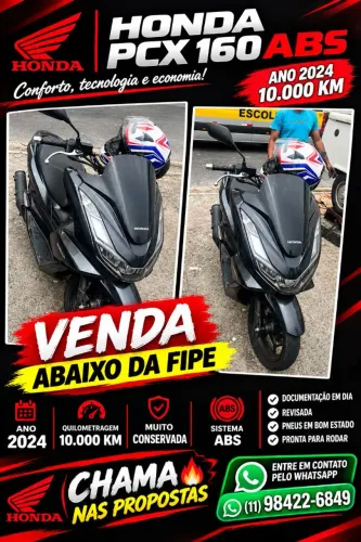 Vendo PCX160 abaixo da Fipe 