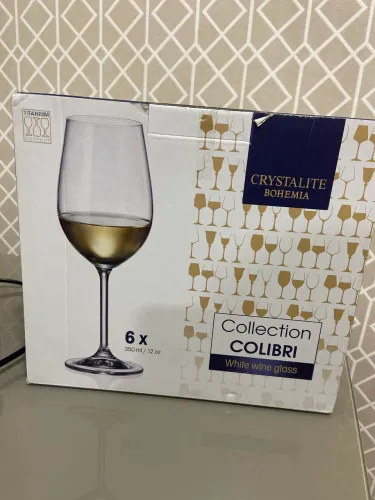 Taça cristal pra vinhos - cristalite bohemia 