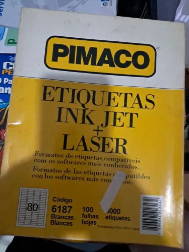 2500 etiquetas Pimaco - 80 por folha