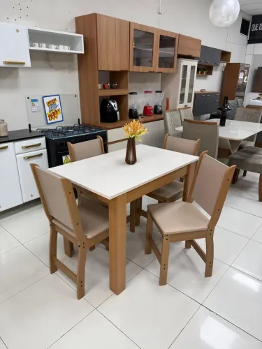 Mesa de cozinha 4 cadeiras nova a pronta entrega 