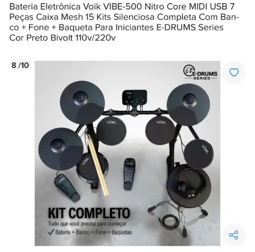 Bateria elétrica infantil