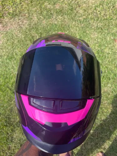 Capacete LS2 tank roxo