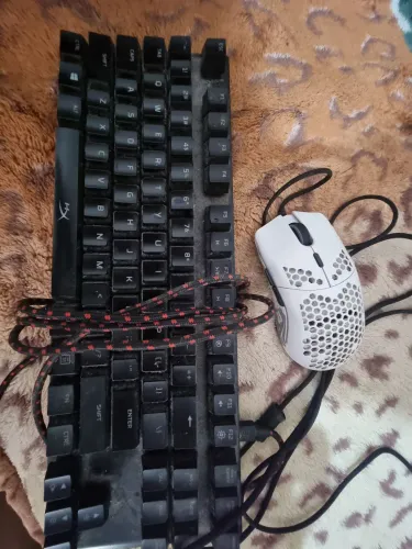 Teclado hyperx + mouse glorius
