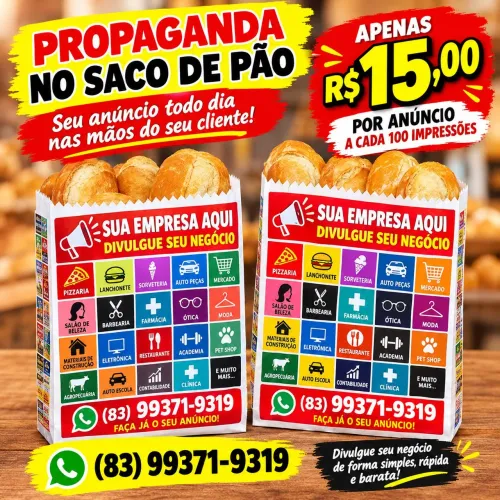 Propaganda no saco de pão