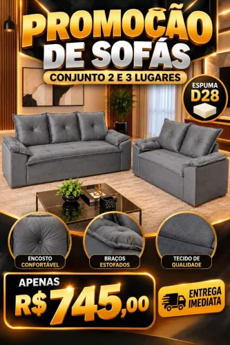 Lindo sofá 2 e 3 Lugares em promoção!!