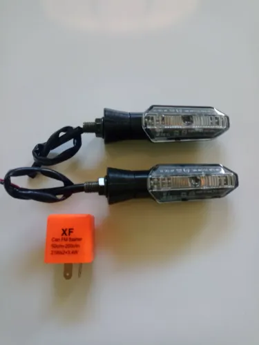 Par pisca moto led com relé 