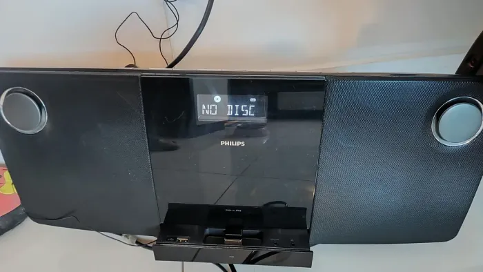 Mini system philips Cd, radio am/fm, ipod, usb e auxiliar