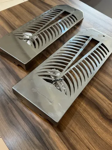 protetor de radiador Scorpion cromado para a Honda Shadow