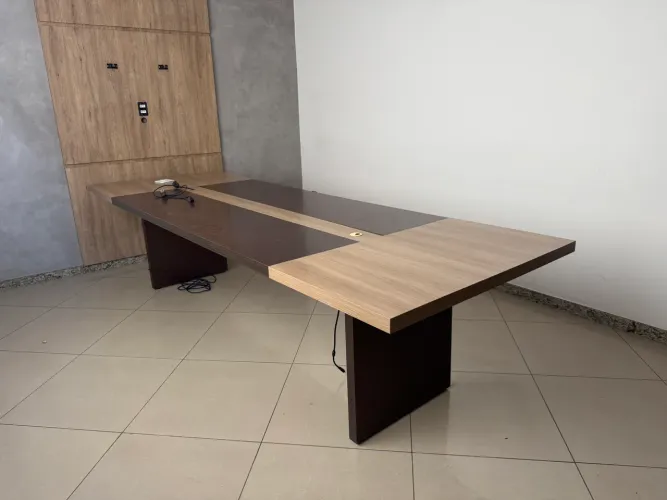 Mesa de reunião mdf 25mm 4 metros