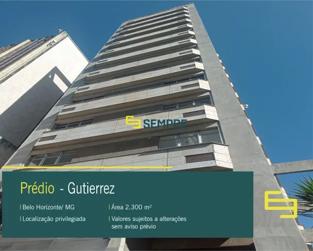 Prédio para alugar em Belo Horizonte/ MG no bairro Gutierrez