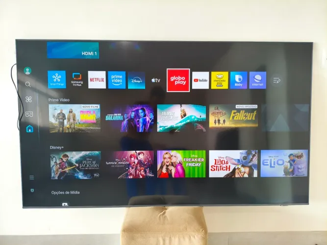 Tv 75 Samsung Smart 4k- Pego Tv menor no negócio e Passo Cartão de 