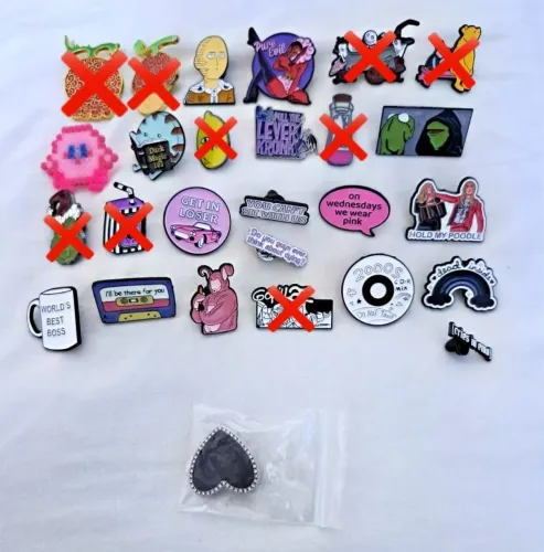 Adesivos, Botons, Pins diversos