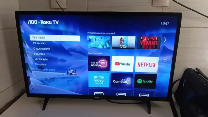 Tv aoc roku 32 polegadas nova
