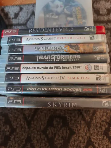 Lote 12 Jogos Originais PS3 - Resident Evil, Assassin's Creed, Skyrim +