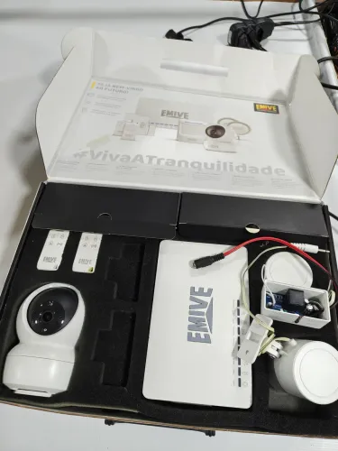 Kit de Segurança - CÂMERA 360°, ALARME, SENSORES, CONTROLE REMOTOS