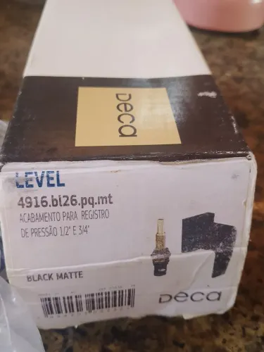 Acabamento de Registro Deca Level Black Matte (novo na caixa)