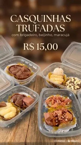 Casquinhas trufadas