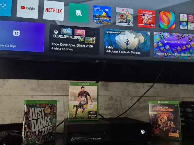 Xbox One com jogos de brinde