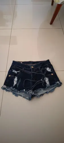 Short jeans feminino curto tamanho 38