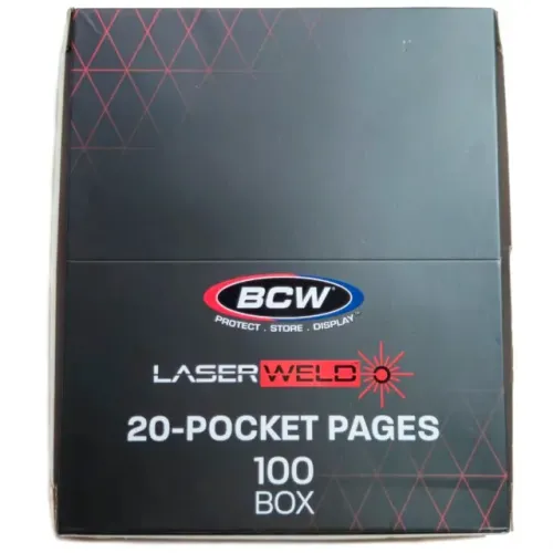 Folhas Bcw Com 20 Bolsos - 5 Unidades P/ Moeda E Tazo