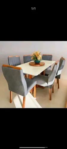 Mesa de jantar de 6 cadeiras 