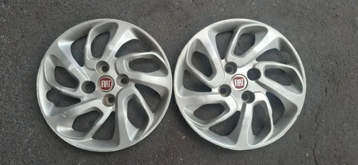 Par de Calotas Aro 14 Originais Fiat Uno_Aceito Cartão*