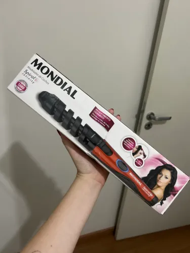 MONDIAL Modelador de Cachos Spiral Infinity, Vermelho/Preto, Bivolt - EM-05