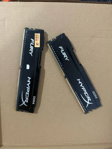Kit 16GB (2x8GB) Memória RAM HyperX Fury DDR4 2400MHz Original