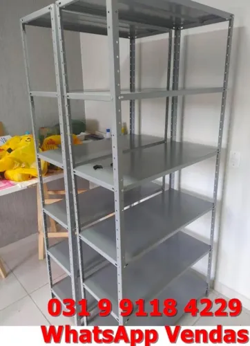 Estantes de aço Prateleiras 40 cm de profundidade novas Frete grátis