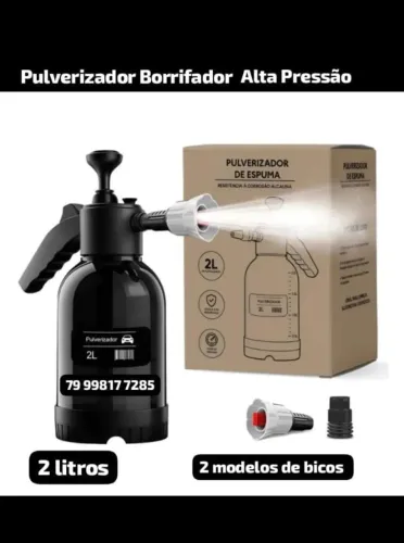 Pulverizador De Espuma Manual Automotivo 2l Alta Pressão Lavagem de Carros Motos e outros