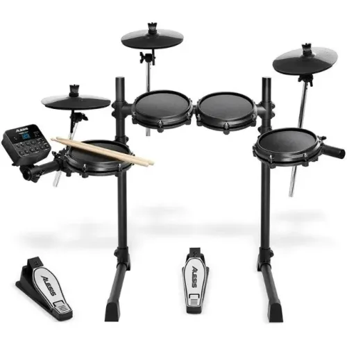 Bateria Eletrônica Alesis Turbo Mesh Kit - Completa - Pele Mesh - Perfeita
