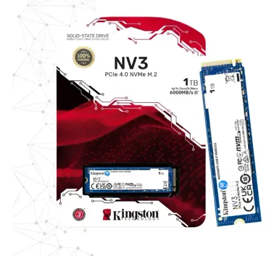 Hd SSD M2 1TB Kingston Nvme Nv2 PCie 4.0