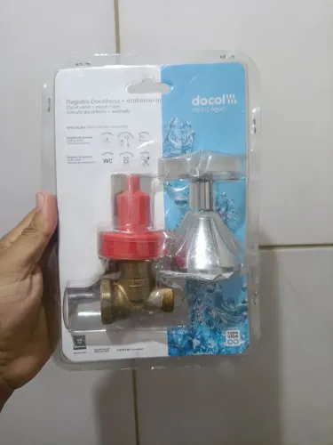 Registro Docol de pressão com acabamento