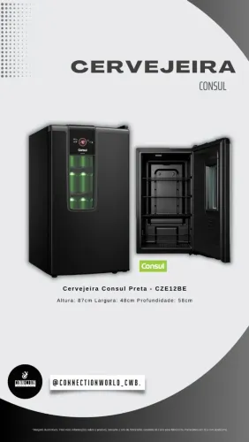 Cervejeira Consul Preto 82 Litros CZE12BE
