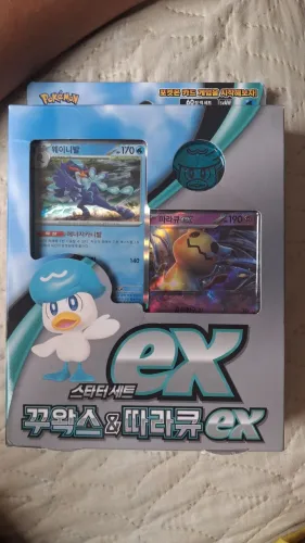 Box de caixa pokemon Pokémon Card Game Scarlet & Violet Starter Set ex Quaxly & Mimikyu