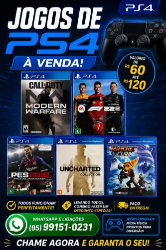 Jogos de ps4 60 a 120