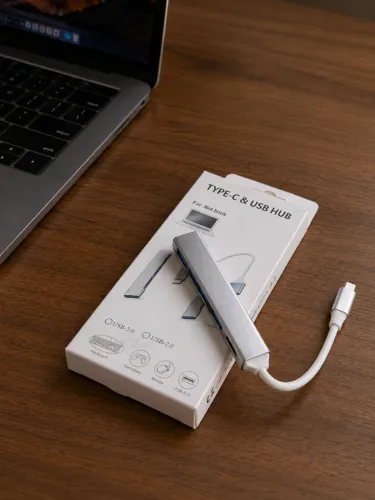 HUB USB 3.0 - 4 portas Tipo C HUB 6C-3