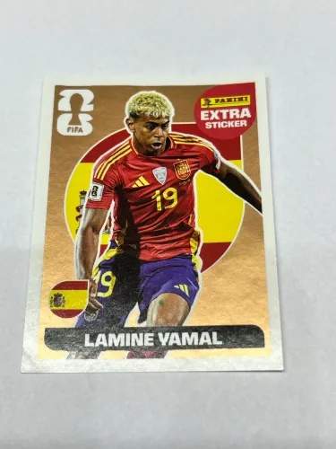 Figurinhas Copa 2026: Yamal Bronze e Salah Roxo em Case Magnético