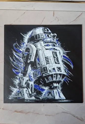 Quadro R2D2 Star Wars 3D (Hueforge) | Arte em Impressão 3D | Decoração Geek | Guerra nas E