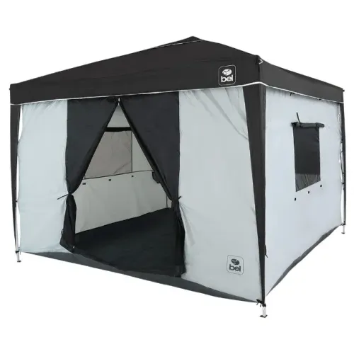 Barraca Oásis Para Gazebo Dobrável 3m x 3m Bege e Marrom Bel