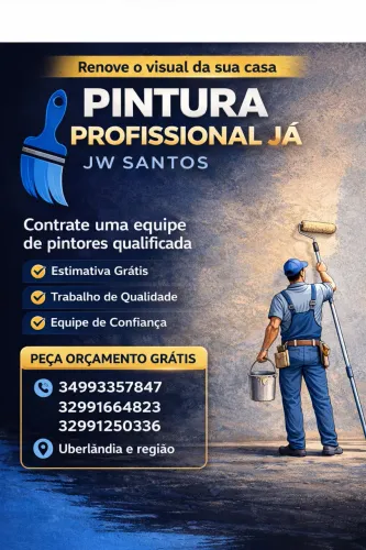 Pintor Profissional em Uberlândia - Orçamento Grátis!