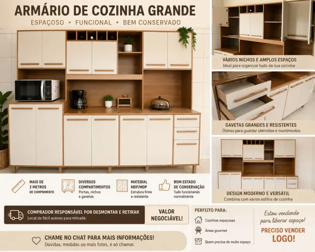 Armário de Cozinha Petra Valdemóveis