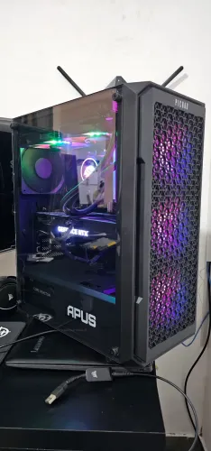 PC Gamer RTX 4070, Ryzen 7 5800X, 32Gb 3200 (Parcelo em 12x)Mhz Asgard, Aorus Elite B550M