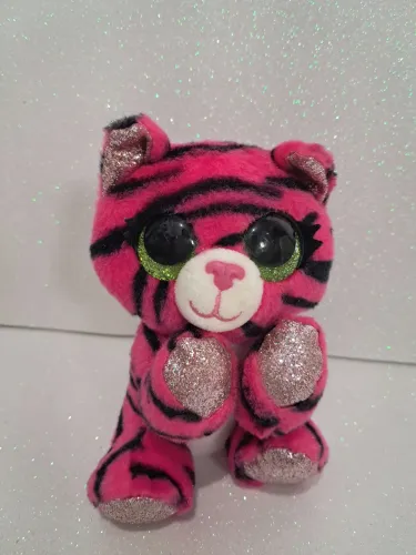 Miniatura 15cm Pelúcia Zuru Surprise Tigre Rosa