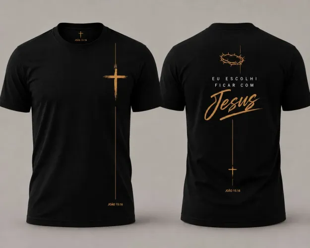 CAMISETA CRISTÃ PREMIUM - JOÃO 15:16 | UNISSEX