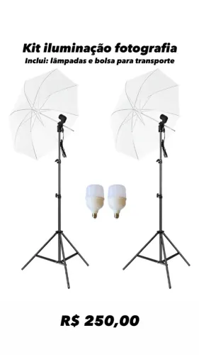 Iluminacao fotografia - Estúdio fotográfico- kit para fotografia