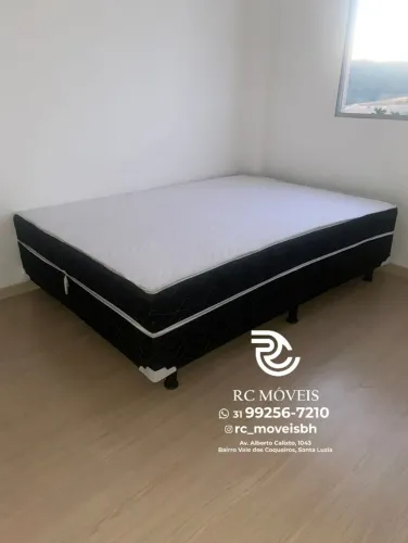 Cama box casal com Molas Ensacadas OrthoBox 1.38x1.88 Completa